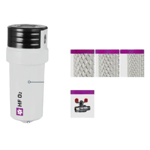 カートリッジ式フィルターハウジング - HF O2 - OMEGA AIR d.o.o. Ljubljana - 排水用 / ガス用 / 炭化水素用