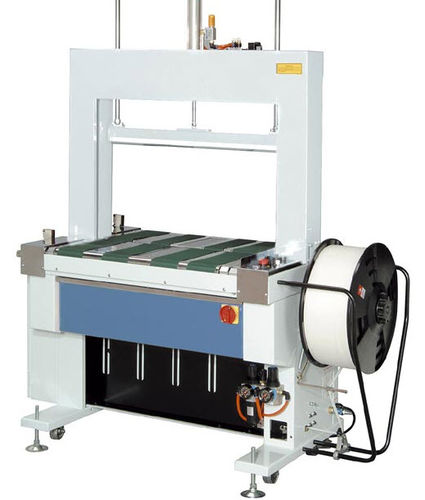 全自動バンド掛け機 - 28 p/min, 1580 x 706 x 1540 mm | HU-601-A - Humboldt Verpackungstechnik GmbH - コイル用 / 縦型