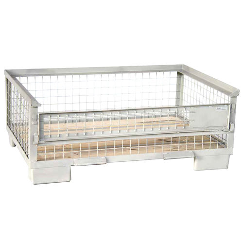 ワイヤーメッシュパレットボックス - KK - Arcawa GmbH - 貯蔵用 / 産業用 / 軽量