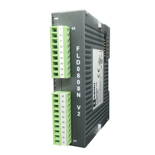 デジタル拡張モジュール - FLD-0808N-V2 - Renu Electronics GmbH - デジタル入力8 / 8NPNデジタル出力 / DINレール