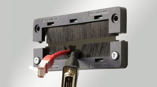 ポリカーボネート製ケーブル用グロメット - KEL-BES-S 24 - icotek GmbH & Co. KG - 開放型 / フラット / ブラシ