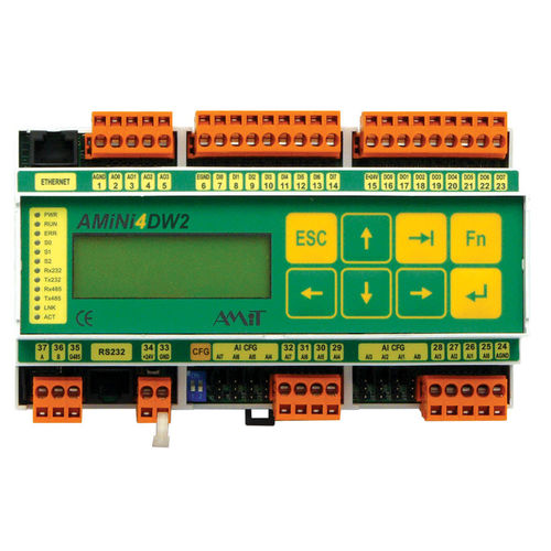 コンパクトPLC - AMiNi4DW2  - AMiT, spol. s r.o. - DINレール / E/S内蔵 / デジタル入力