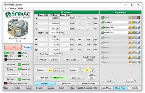 制御ソフトウェア - SmarAct GmbH - インターフェイス / ポジショニング