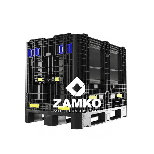 プラスチック製パレットボックス - PUG.b75.F - ZAMKO - 工業用 / 折り畳み式 / 積み重ね式