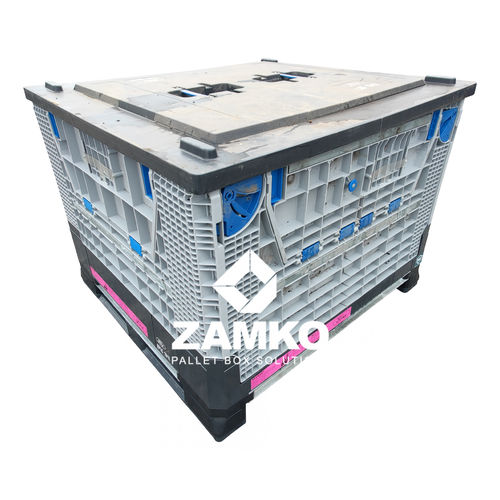 プラスチック製パレットボックス - PUG.m75.F4 - ZAMKO - スチール製 / 貯蔵用 / 輸送用