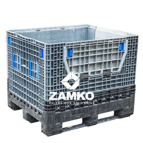 プラスチック製パレットボックス - PCG.b105.F - ZAMKO - 標準 / 荷台折りたたみ式