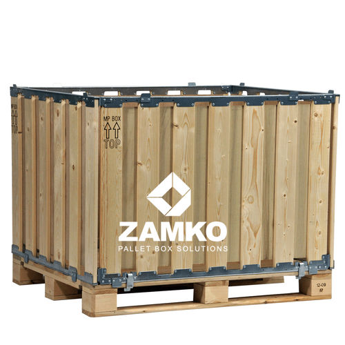 ベニヤ板パレットボックス - MPB.b80.C - ZAMKO - 貯蔵用 / 折り畳み式 / 標準