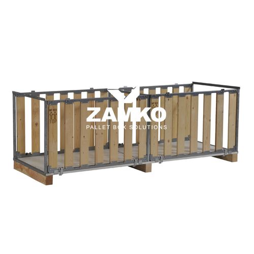 木製パレットボックス - MPB.f70.W2 - ZAMKO - 貯蔵用 / 輸送用 / 再使用可能