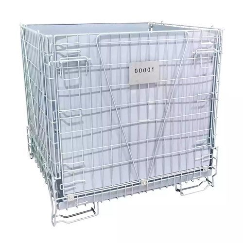 ワイヤーメッシュパレットボックス - S1210.1200.P - ZAMKO - 輸送用 / ハンドリング用 / 貯蔵用