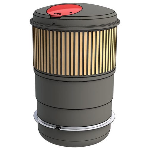 プラスチック製ゴミ箱 - ZBin 5000 - Zweva Rotomoulding NV - 地下 / 都市廃棄物用 / リサイクル