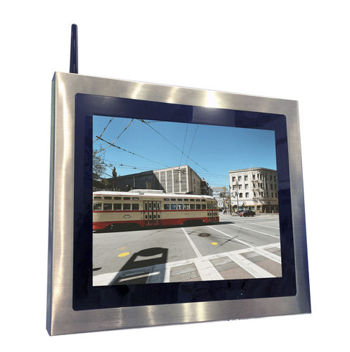 カラー液晶ディスプレーパネルPC - 19" Stainless steel Panel PC - LEX COMPUTECH - 12インチ / 1280 x 1024 / Intel® Atom E3845