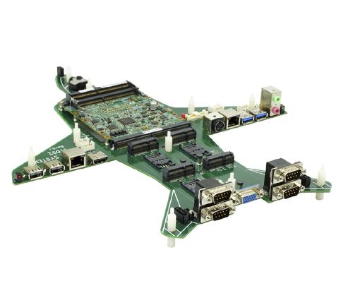 VGAコンピュータオンモジュール - ST002-carrier board - LEX COMPUTECH - HDMI（高精細度マルチメディアインターフェース） / Mini PCIe / USB 2.0