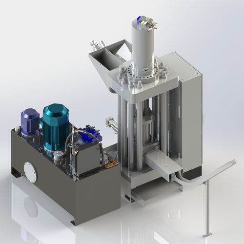 金属チップ煉瓦製造機 - PM3 - SFH - 円柱形小型レンガ用
