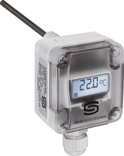 Pt1000温度センサ - TM65-U 100mm LCD - S+S Regeltechnik - 浸漬 / 0-10 V / M12コネクタ