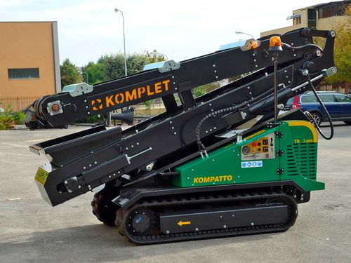 ベルトコンベヤー - TRACKED CONVEYOR BELT TB 3400 - Komplet Italia srl - 横型 / 輸送用 / 移動式