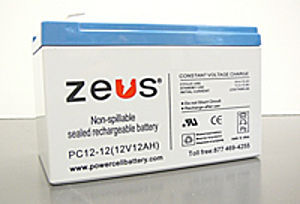 ブロックバッテリー - PC12-12F2 - ZEUS Battery Products - 12ボルト / ドライ系電解質