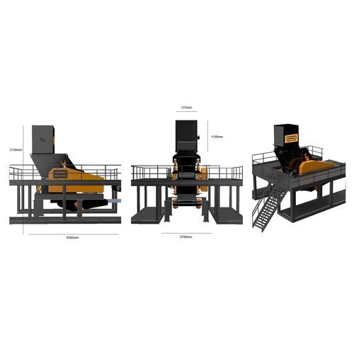 プライマリー廃棄物クラッシャー・シュレッダー - HM500 - SELTEK SRL - 金属用 / アルミニウム / 鉄