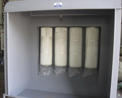 開放型塗装ブース - colo-2315 - Hangzhou color powder coating equipment ltd - 部品 / フィルター式 / 水平換気
