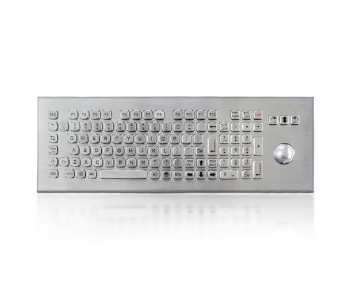 パネル設置用キーボード - K-TEK-A420-OTB-KP-FN-DWP - Key Technology China Limited - マウスキー3つ付き / 104 キー / トラックボール付き