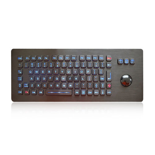 パネル設置用キーボード - K-TEK-A361-OTB-FN-BL-DWP - Key Technology China Limited - Fnキー付 / マウスキー3つ付き / 85キー