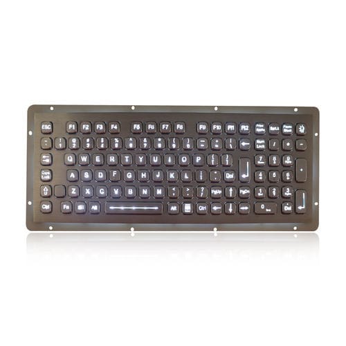 パネル設置用キーボード - K-TEK-A340KP-FN-BL-DWP - Key Technology China Limited - Fnキー付 / 102 キー / 産業用