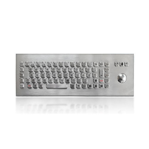 パネル設置用キーボード - K-TEK-A400-MTB-DWP - Key Technology China Limited - マウスキー3つ付き / 75キー / トラックボール付き