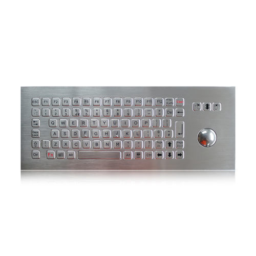 パネル設置用キーボード - K-TEK-B361-OTB-FN-DWP - Key Technology China Limited - Fnキー付 / マウスキー3つ付き / 86キー