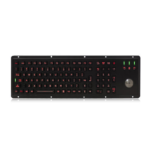 パネル設置用キーボード - K-TEK-M460-TB-KP-FN-BL-BT - Key Technology China Limited - Fnキー付 / マウスキー3つ付き / 106キー