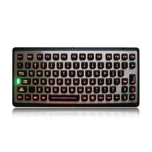 パネル設置用キーボード - K-TEK-M298-FN-BL - Key Technology China Limited - Fnキー付 / 82キー / 産業用