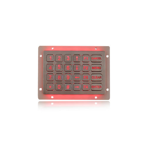 24キーキーパッド - K-TEK-B120KP-24-AC-BL-DWP - Key Technology China Limited - パネル設置用 / ステンレス製 / IP65