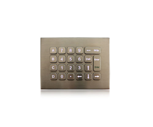 22キーキーパッド - K-TEK-B140KP-BL-NV-151B-DT-DWP - Key Technology China Limited - 卓上型 / ブラッシュドステンレススチール / USB