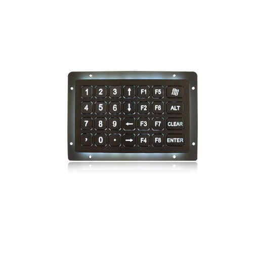 28キーキーパッド - K-TEK-B138KP-28-BL-DWP - Key Technology China Limited - パネル設置用 / ステンレススチール製 / RS-232