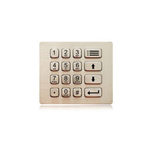 16 キーキーパッド - K-TEK-A120KP-AC-DWP - Key Technology China Limited - パネル設置用 / ステンレス製 / IP66