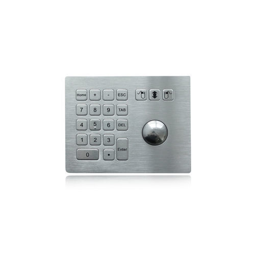 トラックボール付きキーパッド - K-TEK-B160-38-TB-KP - Key Technology China Limited - マウスキー3つ付き / 21キー / パネル設置用