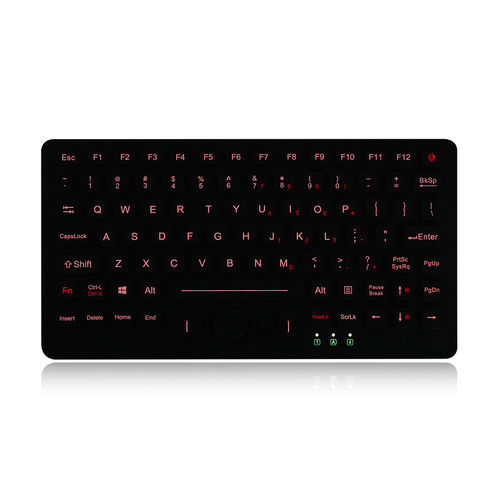 パネル設置用キーボード - K-TEK-M282-DHP-FN-BL-NV-151B-SS - Key Technology China Limited - メカニカルキー / Fnキー付 / マウスキー3つ付き