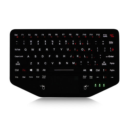 パネル設置用キーボード - K-TEK-M284TP-FP-FN-BL - Key Technology China Limited - メカニカルキー / Fnキー付 / マウスキー2つ付き