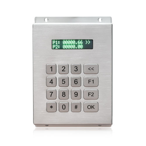 16 キーキーパッド - K-TEK-B116KP-LCD-DT-DWP - Key Technology China Limited - 壁取り付け式 / ステンレススチール製 / RS-232