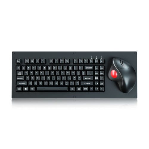 パネル設置用キーボード - K-TEK-M458-OTB-FN-MA-BL-NV-151B - Key Technology China Limited - メカニカルキー / Fnキー付 / マウスキー3つ付き