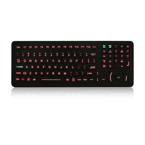パネル設置用キーボード - K-TEK-M396HP-FN-KP-BL-ML-EMC-OEM - Key Technology China Limited - メカニカルキー / Fnキー付 / マウスキー3つ付き