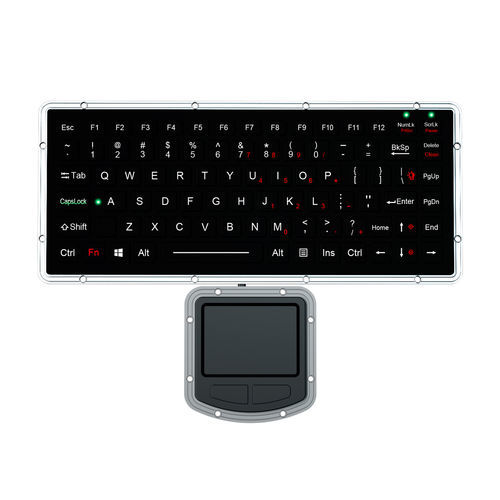 パネル設置用キーボード - K-TEK-M270-FN-BL-IT-NV-151B-DWP+M73TP - Key Technology China Limited - メカニカルキー / Fnキー付 / マウスキー2つ付き