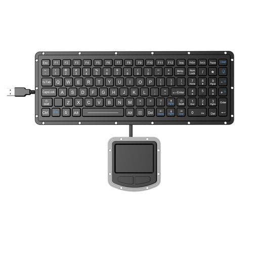 パネル設置用キーボード - K-TEK-M315KP-FN-BL-ML+M73TP - Key Technology China Limited - メカニカルキー / Fnキー付 / マウスキー2つ付き