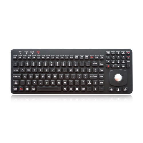 パネル設置用キーボード - K-TEK-M366-OTB-KP-FN-BL-SS - Key Technology China Limited - メカニカルキー / マウスキー3つ付き / 111キー