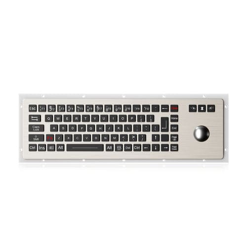 パネル設置用キーボード - K-TEK-M380-OTB-DWP - Key Technology China Limited - メカニカルキー / マウスキー3つ付き / 76キー