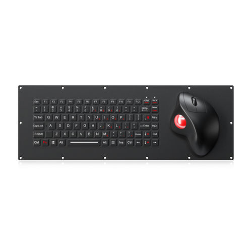 パネル設置用キーボード - K-TEK-M440-OTB-FN-BL-NV-151B-DWP-AL - Key Technology China Limited - メカニカルキー / 86キー / トラックボール付き