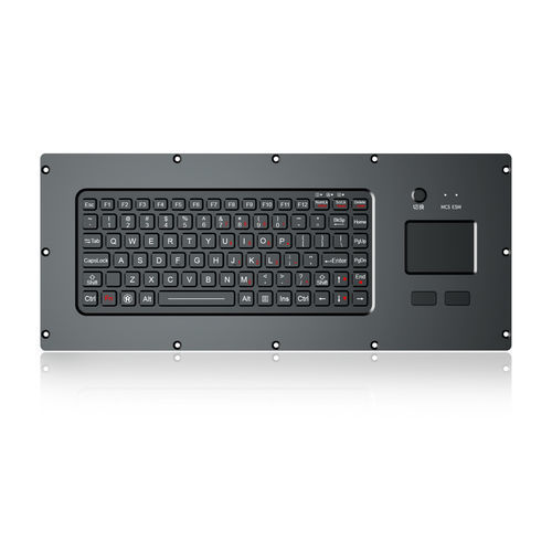 パネル設置用キーボード - K-TEK-M420TP-FN-BL-NV-151B-BT+KVM - Key Technology China Limited - メカニカルキー / マウスキー2つ付き / 87キー