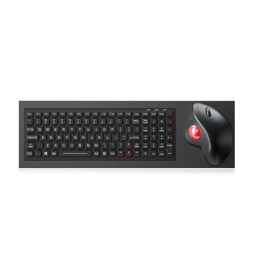 シリコン製キーキーボード - K-TEK-M449-OTB-FN-BT-BL-NV-151B - Key Technology China Limited - パネル設置用 / メカニカルキー / マウスキー3つ付き
