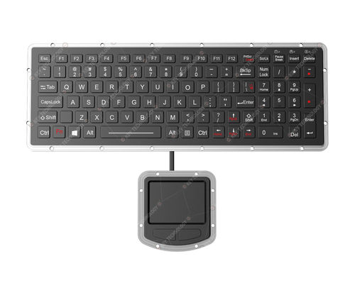 パネル設置用キーボード - K-TEK-M327KP-FN-BL-NV-151B-DWP+M73TP - Key Technology China Limited - メカニカルキー / 101 キー / マウスキー2つ付き