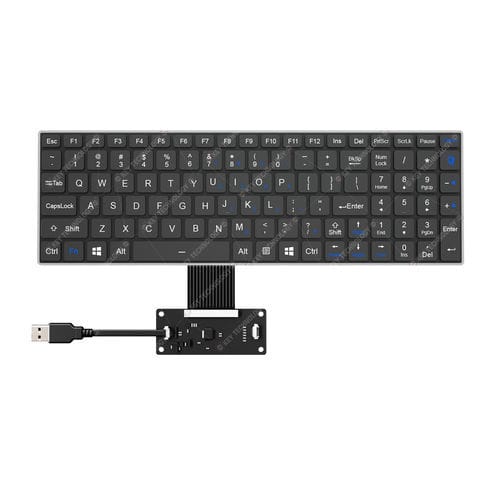 パネル設置用キーボード - K-TEK-V340KP-FN-BL-FC-SC-ML-DWP - Key Technology China Limited - シザースイッチ / 103キー / 航空宇宙用