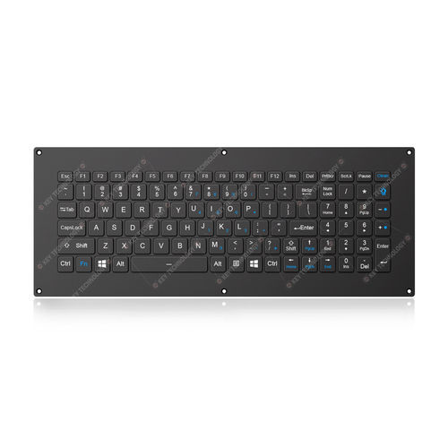 パネル設置用キーボード - K-TEK-V405KP-FN-BL-FC-SC-ANA-151B-DWP - Key Technology China Limited - シザースイッチ / 103キー / 航空宇宙用