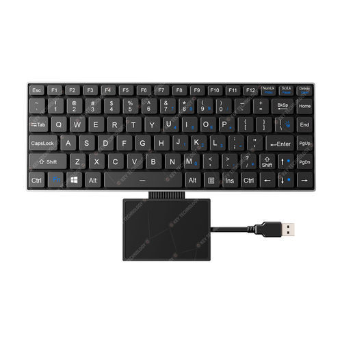 パネル設置用キーボード - K-TEK-V285-FN-BL-FC-SC-DWP+TP85-DML - Key Technology China Limited - シザースイッチ / 86キー / タッチパッド付き